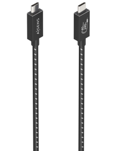 CABLE USB4 AISENS GEN3X2 40G 8K60HZ 5A 48V 240W E-MARK C/M-C/M 0.5M