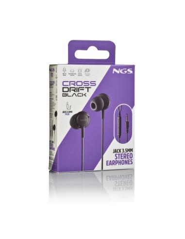 AURICULAR NGS CROSSDRIFT INTRAUDITIVOS MICROFONO MULTIFUNCION BLACK