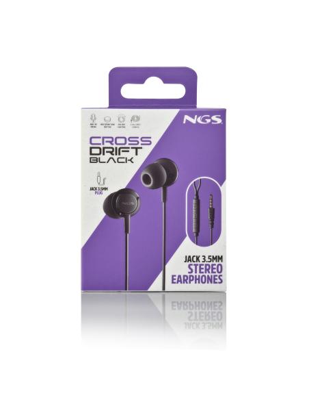 AURICULAR NGS CROSSDRIFT INTRAUDITIVOS MICROFONO MULTIFUNCION BLACK