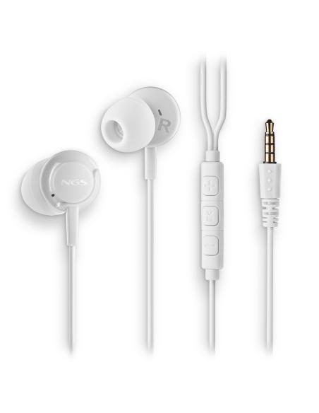 AURICULAR NGS CROSSDRIFT INTRAUDITIVOS MICROFONO MULTIFUNCION WHITE