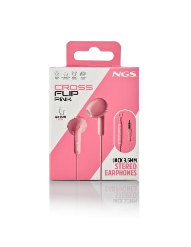 AURICULAR NGS CROSSFLIP INTRAUDITIVOS MICROFONO MULTIFUNCION PINK
