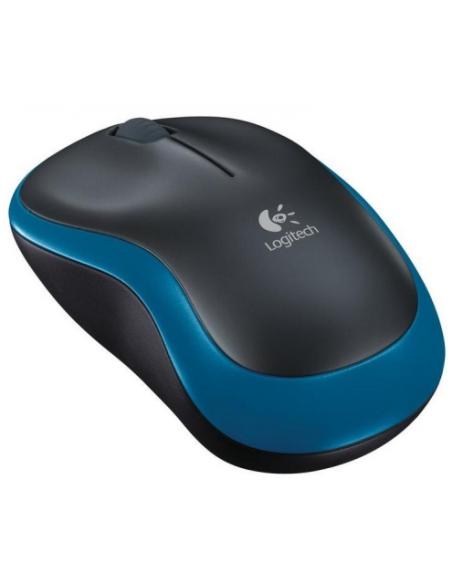 RATON LOGITECH WIRELESS OPTICAL M185 NEGRO-AZUL P/N: 910-002236