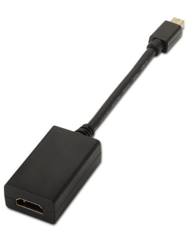 CONVERSOR AISENS MINI DISPLAYPORT A HDMI MDP/M-HDMI A/H NEGRO 15CM