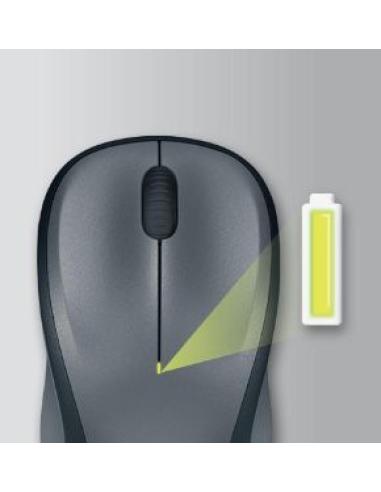 RATON LOGITECH INALAMBRICO M235 NEGRO GRIS USBINAL 910-002201