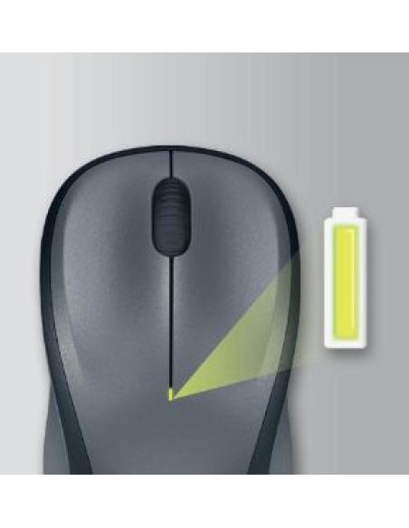 RATON LOGITECH INALAMBRICO M235 NEGRO GRIS USBINAL 910-002201