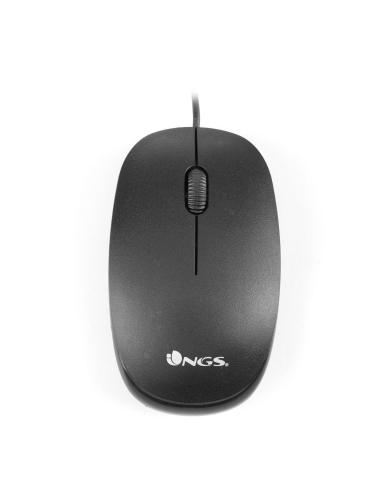 RATON NGS USB OPTICAL WIRED MOUSE FLAME BLACK