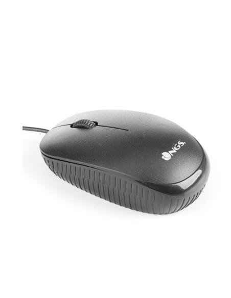 RATON NGS USB OPTICAL WIRED MOUSE FLAME BLACK