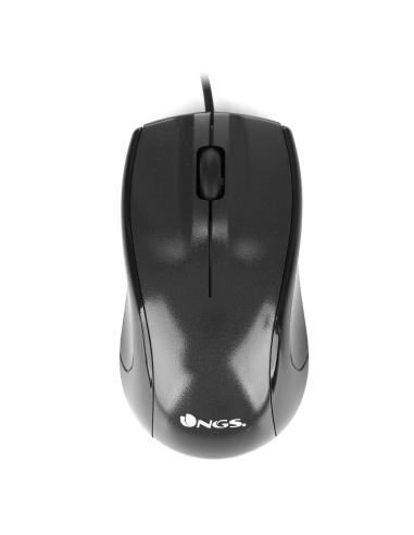 RATON NGS USB OPTICAL WIRED MOUSE BLACK MIST