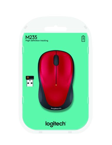 RATON LOGITECH INALAMBRICO M235 ROJO INUSB 910-002496