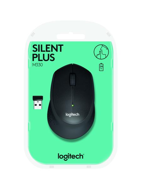RATON LOGITECH INALAMBRICO M330 SILENCE PLUS NEGRO USBINAL 910-004909