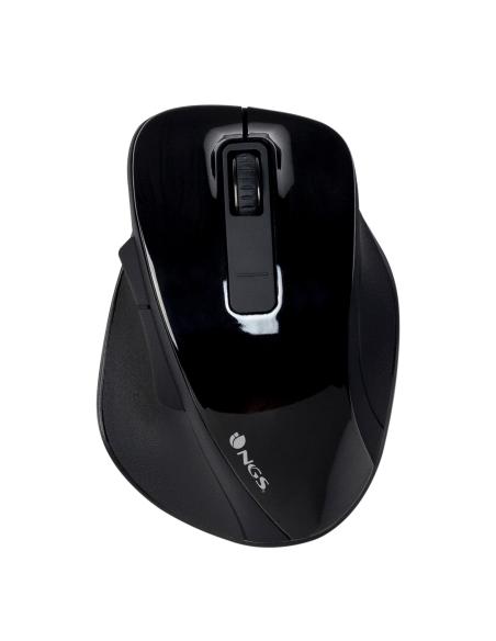 RATON NGS INALAMBRICO BOW USB NEGRO