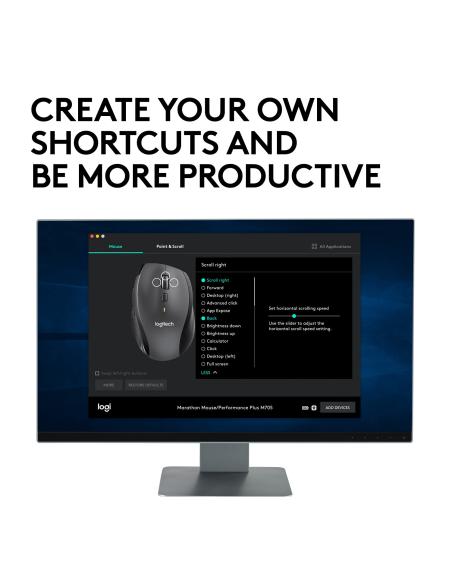RATON LOGITECH INALAMBRICO M705 MARATHON PLATA INUSB 910-001949