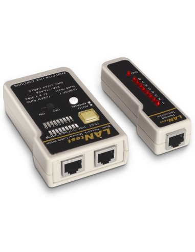 TESTEADOR AISENS PARA CABLE RJ11 RJ12 RJ45 COAXIAL