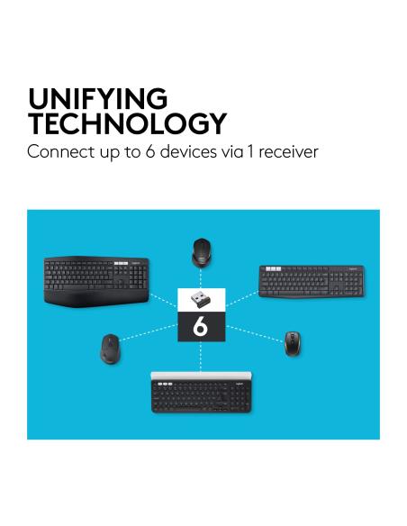 RATON LOGITECH INALAMBRICO M705 MARATHON PLATA INUSB 910-001949