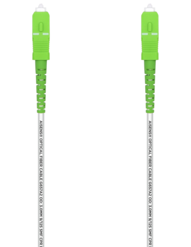 CABLE AISENS FIBRA G657A2 3.0 9 125 SMF SIMPLEX LSZH SC APC 7.0M