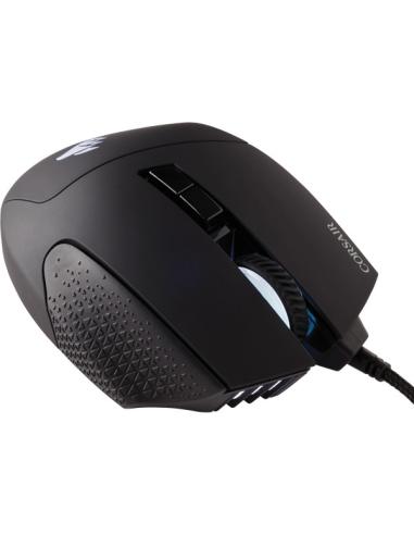 RATON CORSAIR USB GAMING SCIMITAR ELITE RGB OPTICO 16K DPI MOBAMMO NEGRO