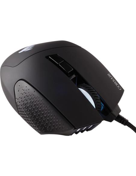 RATON CORSAIR USB GAMING SCIMITAR ELITE RGB OPTICO 16K DPI MOBAMMO NEGRO
