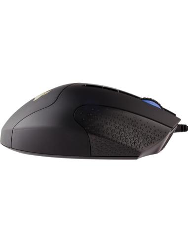 RATON CORSAIR USB GAMING SCIMITAR ELITE RGB OPTICO 16K DPI MOBAMMO NEGRO