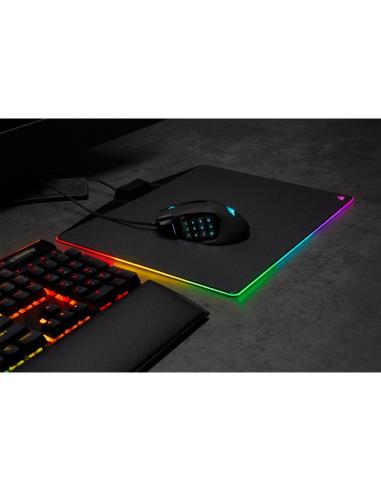RATON CORSAIR USB GAMING SCIMITAR ELITE RGB OPTICO 16K DPI MOBAMMO NEGRO