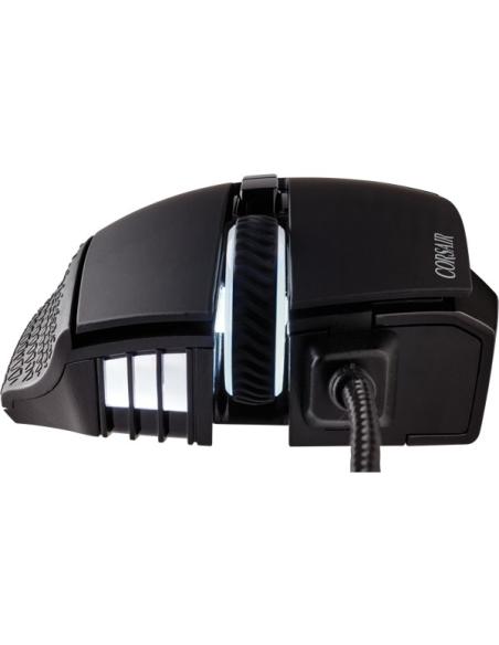 RATON CORSAIR USB GAMING SCIMITAR ELITE RGB OPTICO 16K DPI MOBAMMO NEGRO