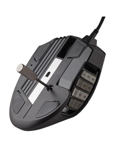 RATON CORSAIR USB GAMING SCIMITAR ELITE RGB OPTICO 16K DPI MOBAMMO NEGRO