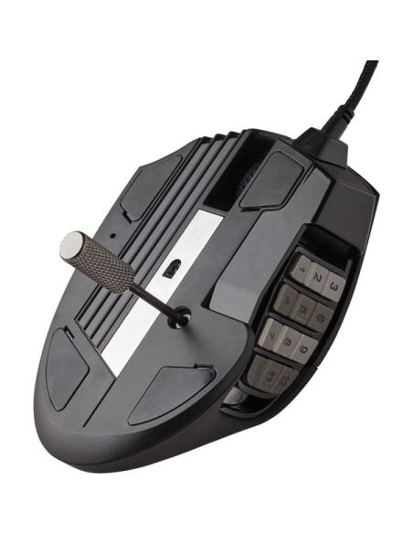 RATON CORSAIR USB GAMING SCIMITAR ELITE RGB OPTICO 16K DPI MOBAMMO NEGRO