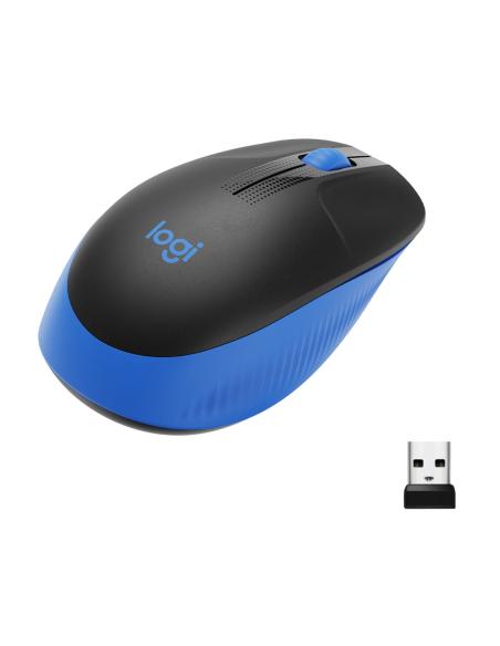 RATON LOGITECH INALAMBRICO M190 USB AZUL 910-005907