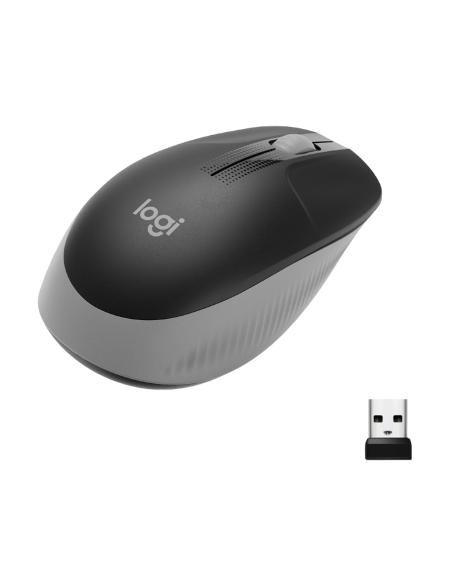 RATON LOGITECH INALAMBRICO M190 USB GRIS MEDIO 910-005906