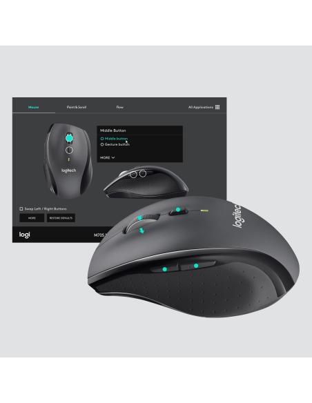 RATON LOGITECH INALAMBRICO MARATHON M705 NEGRO 910-006034