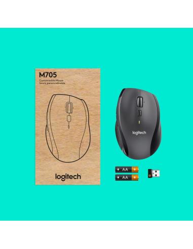 RATON LOGITECH INALAMBRICO MARATHON M705 NEGRO 910-006034