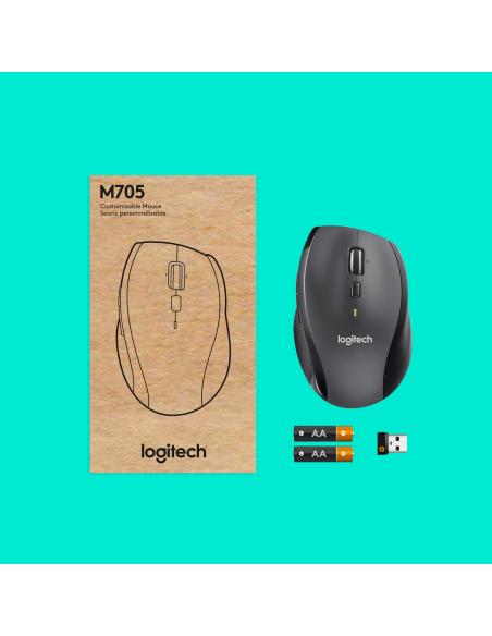 RATON LOGITECH INALAMBRICO MARATHON M705 NEGRO 910-006034