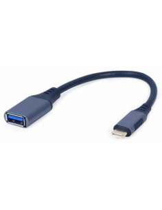 ADAPTADOR GEMBIRD USB-C A OTG (CM/AF) GRIS ESPACIAL