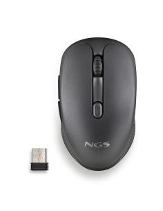RATON NGS INALAMBRICO ERGONOMICO EVO RUST BLACK RECARGABLE NEGRO USB