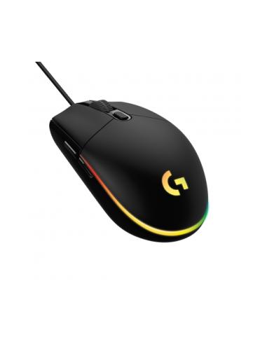 RATON LOGITECH GAMING G203 NEGRO / TECNOLOGIA LIGHTSYNC RGB / 6000 DPI / USB / 910-005796
