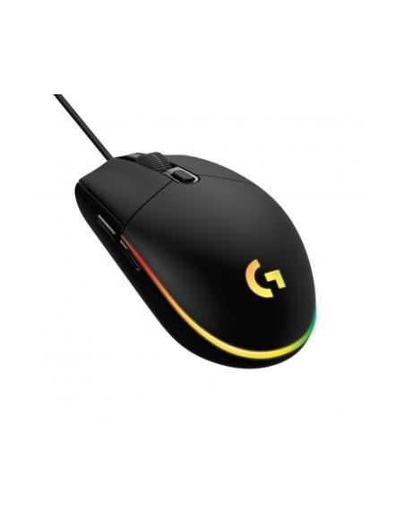 RATON LOGITECH GAMING G203 NEGRO / TECNOLOGIA LIGHTSYNC RGB / 6000 DPI / USB / 910-005796