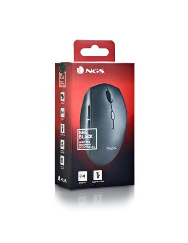 RATON NGS INALAMBRICO ERGONOMICO SILENCIOSO BEE BLACK USB
