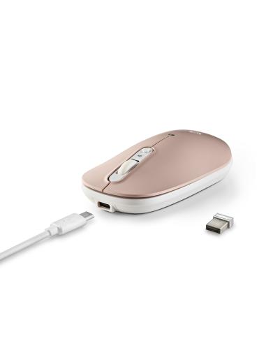 RATON NGS INALAMBRICO SHELL-RB RECARGABLE BT MULTIMODO SILENCIOSOUC