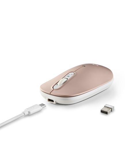 RATON NGS INALAMBRICO SHELL-RB RECARGABLE BT MULTIMODO SILENCIOSOUC