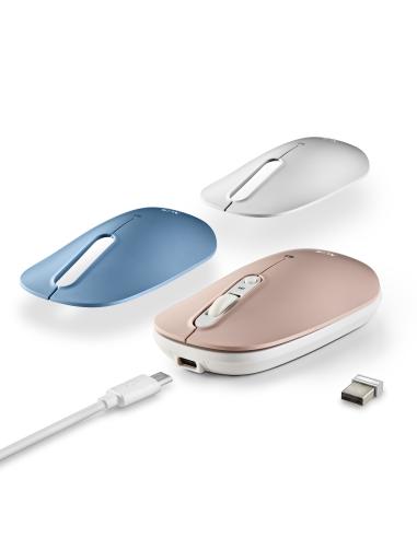 RATON NGS INALAMBRICO SHELL-RB RECARGABLE BT MULTIMODO SILENCIOSOUC
