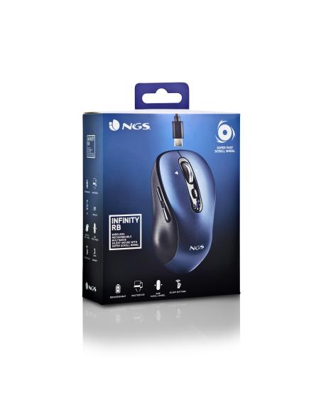 RATON NGS INALAMBRICO INFINITY-RB RECARGABLE BT MULTIDISPOSITIVO