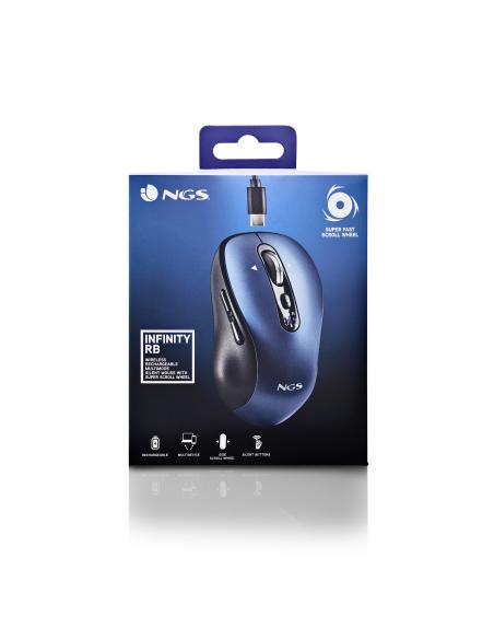 RATON NGS INALAMBRICO INFINITY-RB RECARGABLE BT MULTIDISPOSITIVO