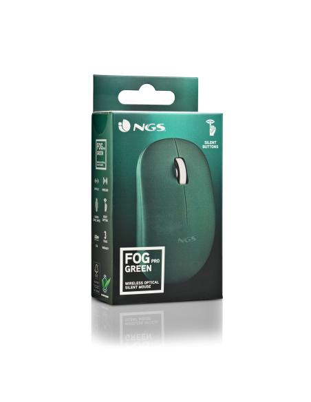 RATON NGS INALAMBRICO FOG PRO GREEN USB 1000DPI