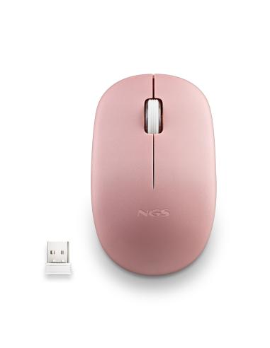 RATON NGS INALAMBRICO FOG PRO PINK USB 1000DPI
