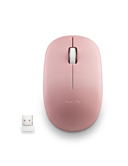 RATON NGS INALAMBRICO FOG PRO PINK USB 1000DPI