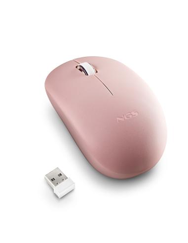 RATON NGS INALAMBRICO FOG PRO PINK USB 1000DPI