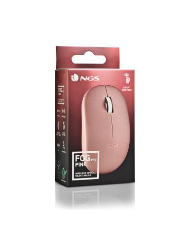 RATON NGS INALAMBRICO FOG PRO PINK USB 1000DPI