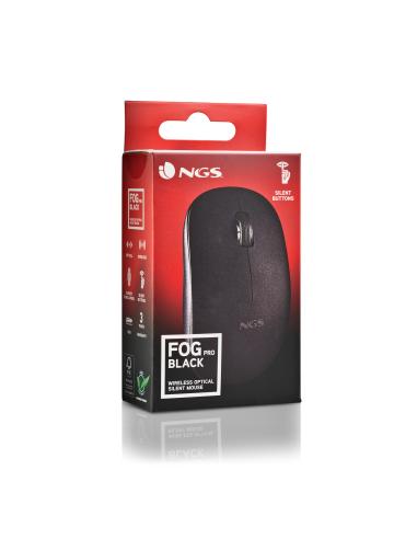 RATON NGS INALAMBRICO FOG PRO BLACK USB 1000DPI