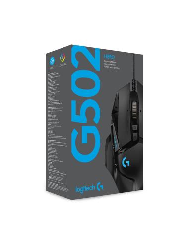 RATON LOGITECH USB GAMING G502 HERO NEGRO 910-005471