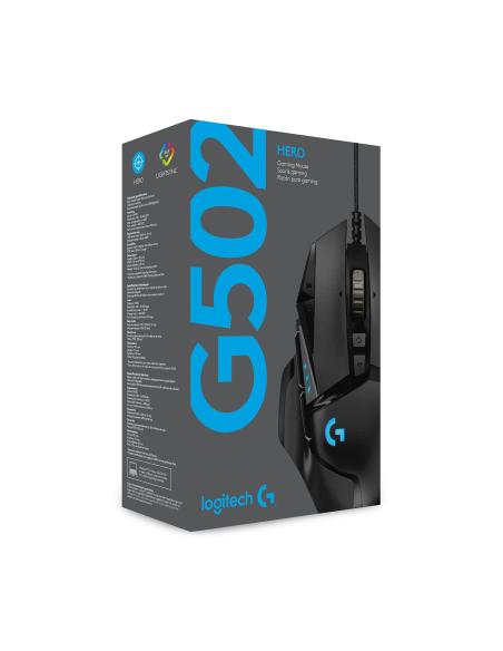 RATON LOGITECH USB GAMING G502 HERO NEGRO 910-005471