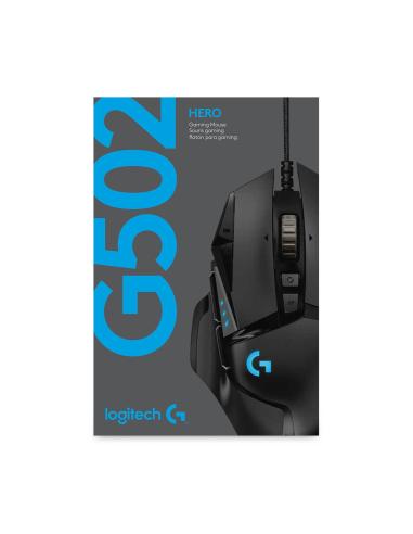 RATON LOGITECH USB GAMING G502 HERO NEGRO 910-005471